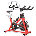 Indoor Fitness Cycling Bike with LCD Monitor Red V710117