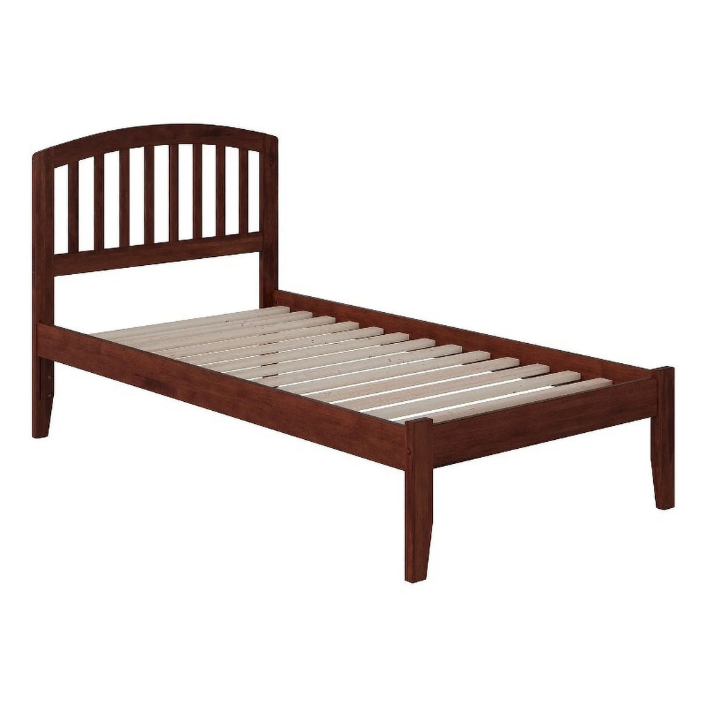 Solid Wood Twin XL Spindle Platform Bed with USB E66763