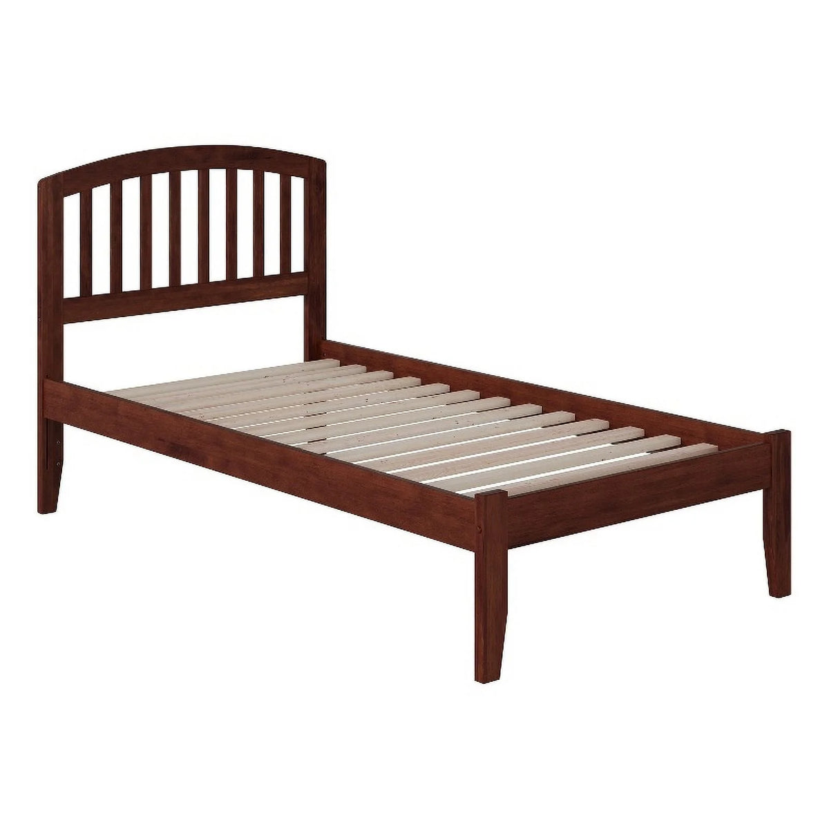 Solid Wood Twin XL Spindle Platform Bed with USB E66763