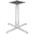 Chrome Stamped Steel Cross Table Base I43899