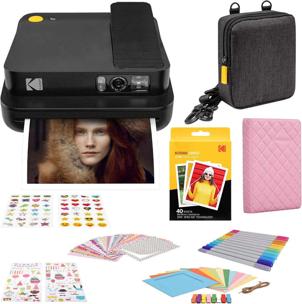 Digital Instant Camera for 3.5 x 4.25 Zink Photo Paper, 16MP (Blue) C456