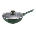 Non-stick Maifan Stone Octagonal Wok with Lid I571086