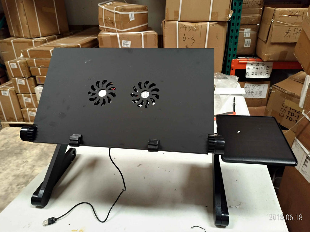Black Adjustable Aluminum Laptop Desk G304409
