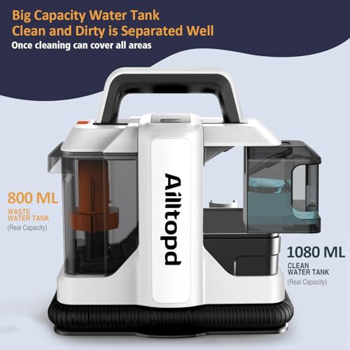 Portable Carpet & Upholstery Spot Cleaner Machine with Brushhead and Solution K7115
