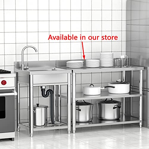 Stainless-Steel Single Bowl Kitchen Sink Set with Faucet Z4426