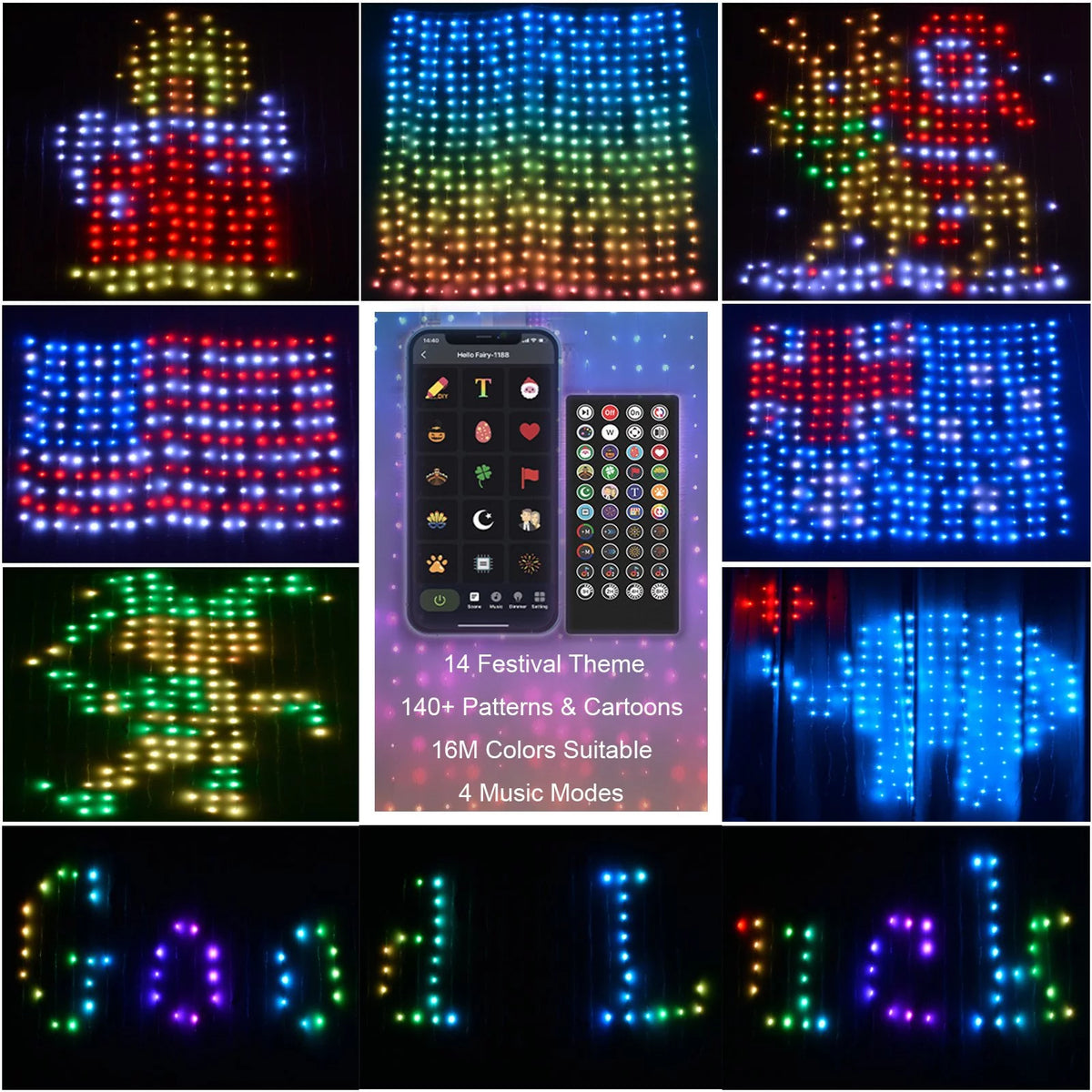 Smart Curtain Lights With App Control P994265