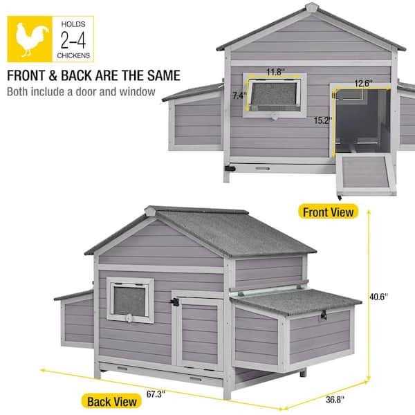 Wooden Chicken Hen House D1816