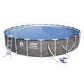 Power Steel Pool Set with Pump, Ladder and Cover Y377646