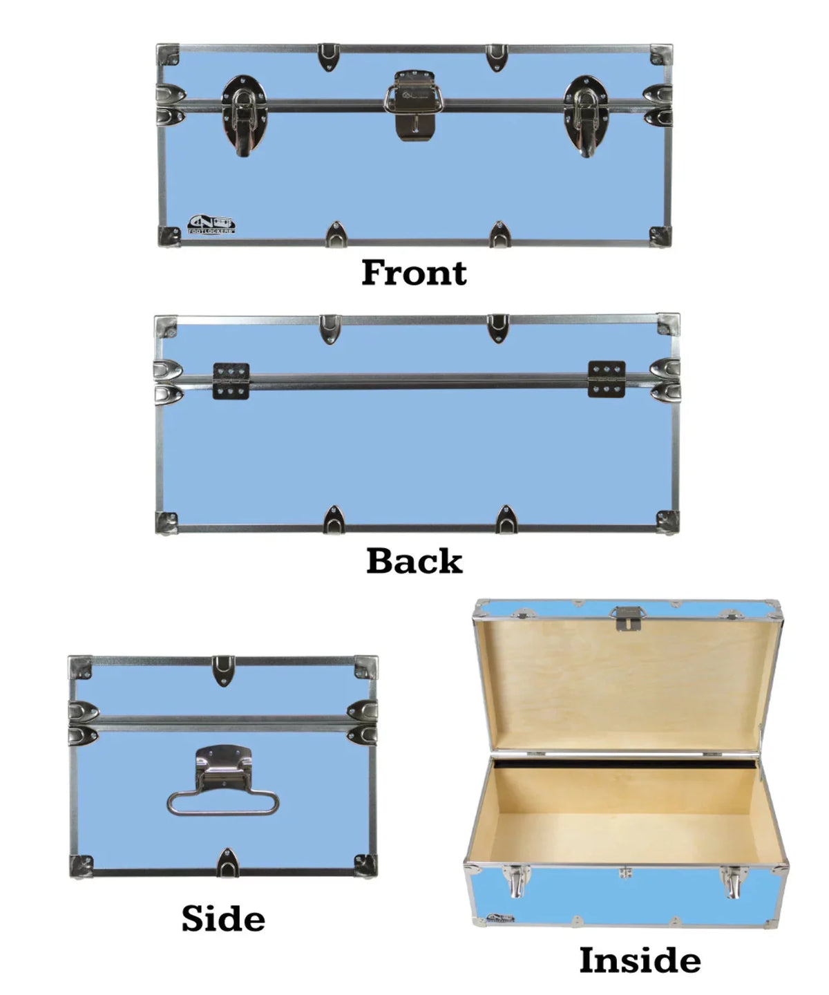 Steel Footlocker Trunk P797