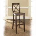 Wood X Back Bar Stool Set of 2 I13602