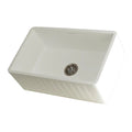 30 In Apron Front Farmhouse Single Bowl Kitchen Sink Matte White N398
