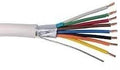 22 AWG 8 Conductor Shielded Plenum Speaker Cable 500 Feet White X4021