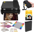 Digital Instant Camera for 3.5 x 4.25 Zink Photo Paper, 16MP (Blue) C456