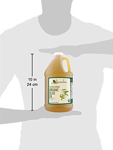 Extra Virgin Organic Olive Oil, Cold Pressed, 64 oz O829437
