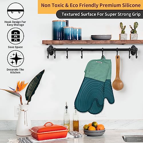 Silicone Oven Mitts, BPA-Free, 4 Pieces M736155