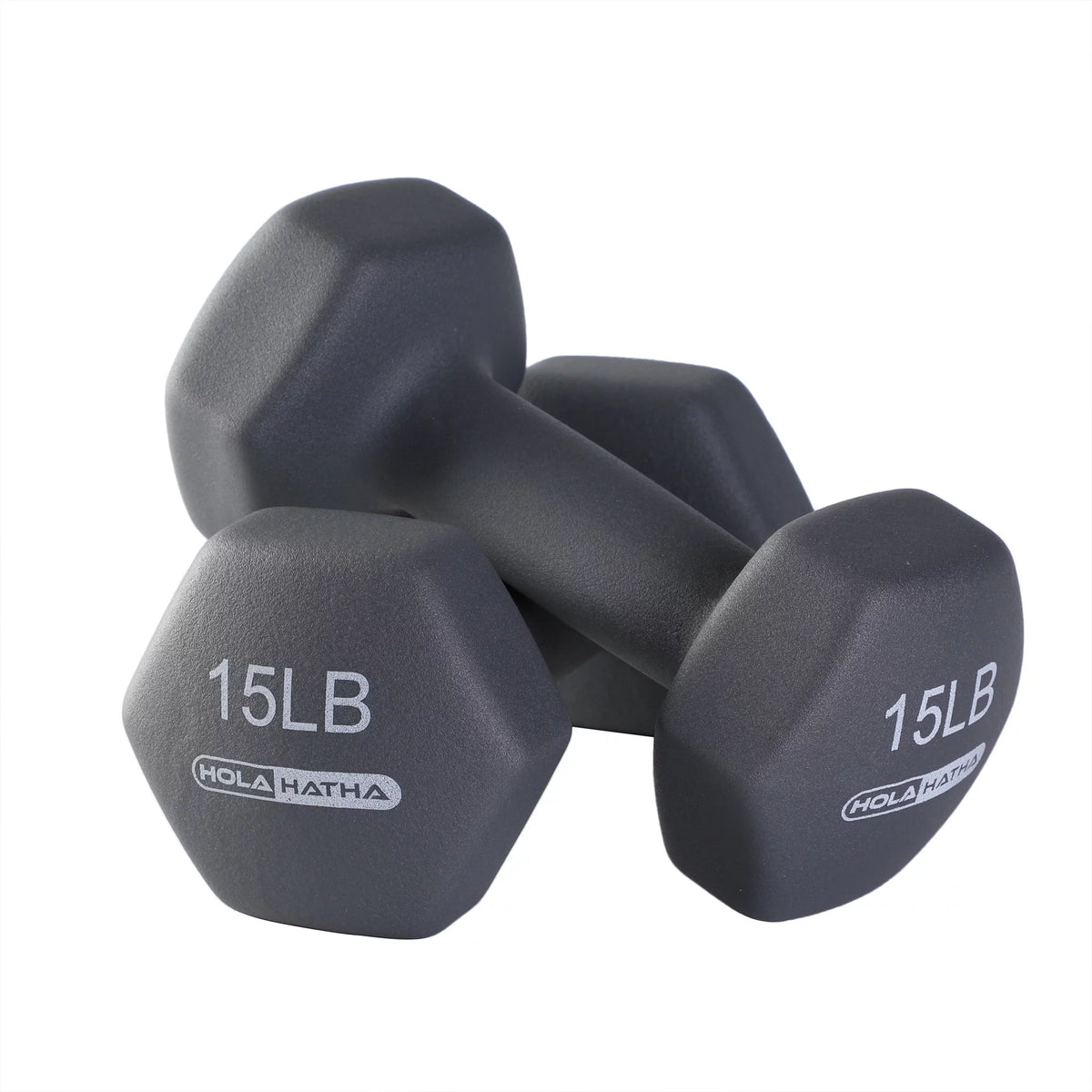 5, 10, and 15 Pound Neoprene Hand Weight Set with Rack Y6183