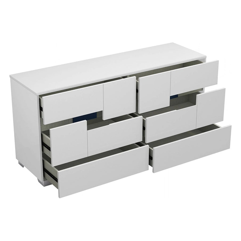 4-Piece White Wood Queen Bedroom Set H94460