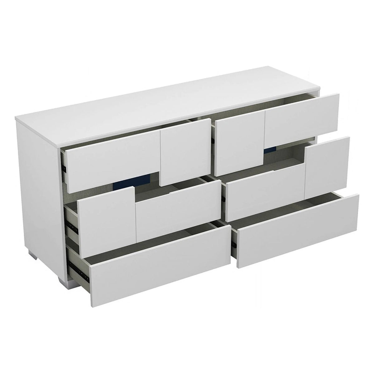 4-Piece White Wood Queen Bedroom Set H94460