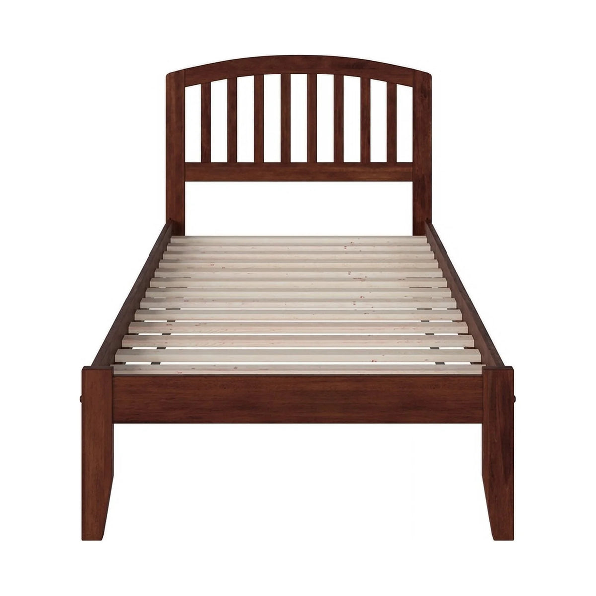 Solid Wood Twin XL Spindle Platform Bed with USB E66763