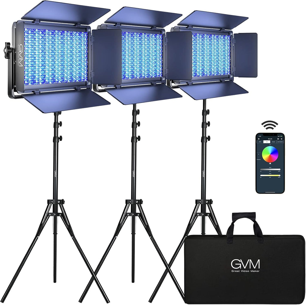 75W RGB LED Video Light 3 Packs H81004