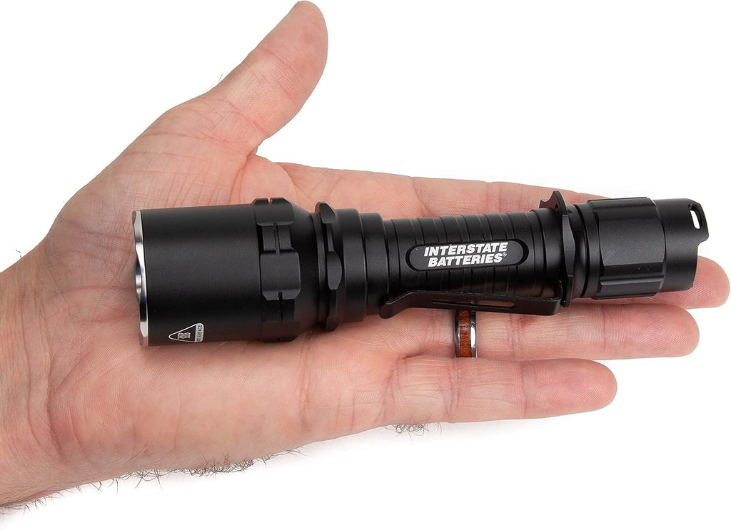 Rechargeable 1000 Lumen Tactical Clip-On Flashlight Pack of 2 T301025