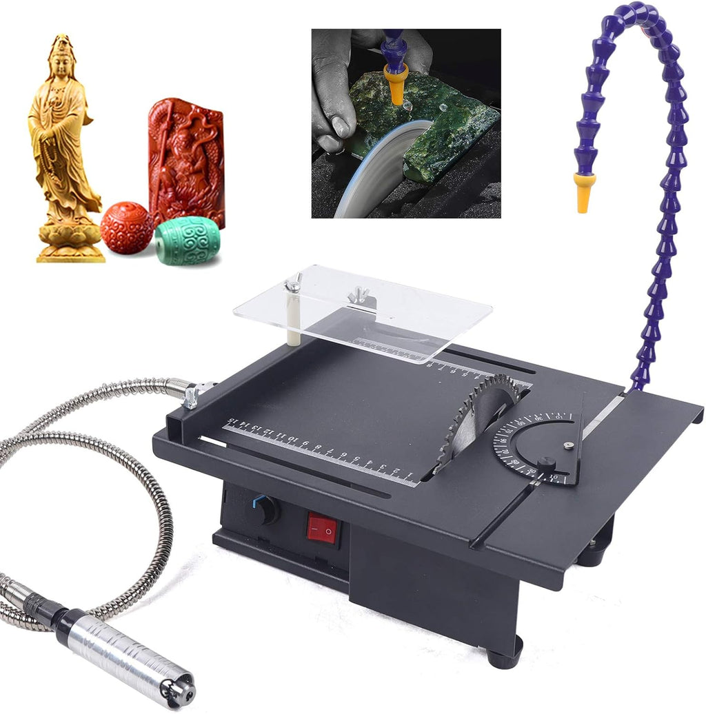7-Speed Adjustable Gem Cutting Polishing Bench Grinder AC110V L71782