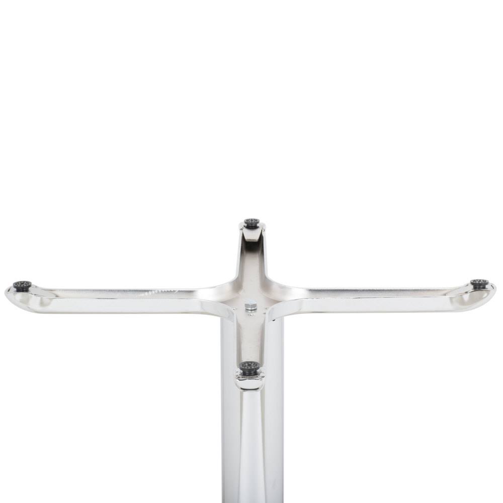 Chrome Stamped Steel Cross Table Base I43899
