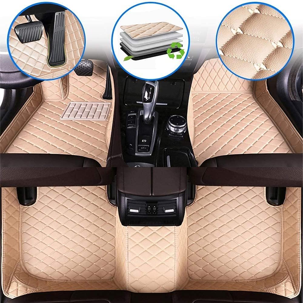 Custom Full Coverage All Weather Non-Slip Leather Car Floor Mats U257