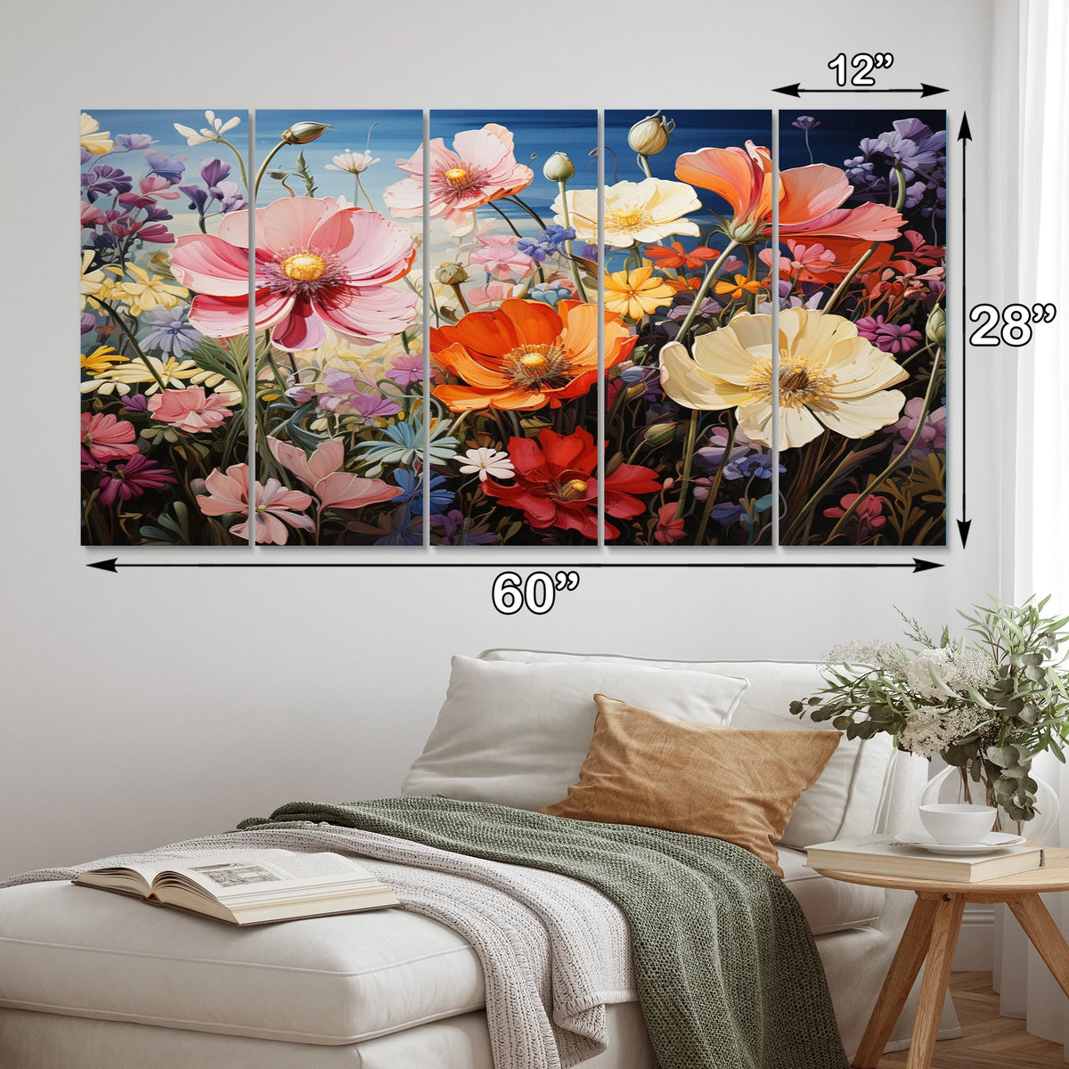 Floral Wall Art Prints Set T565893