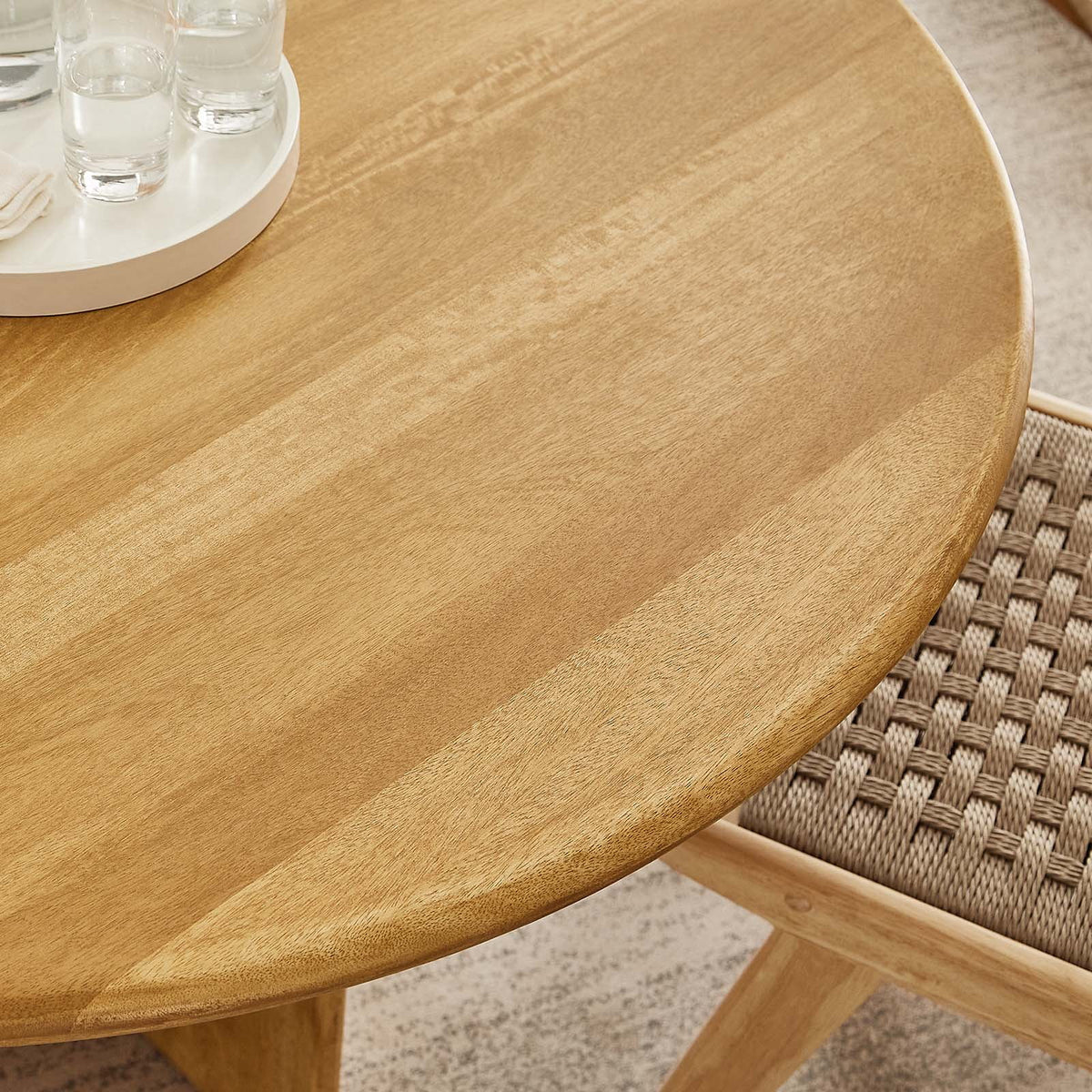 Round 48" Oak Wood Dining Table Z124819