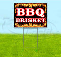 BBQ Brisket 18" x 24" Yard Sign with Metal Step Stake I65808