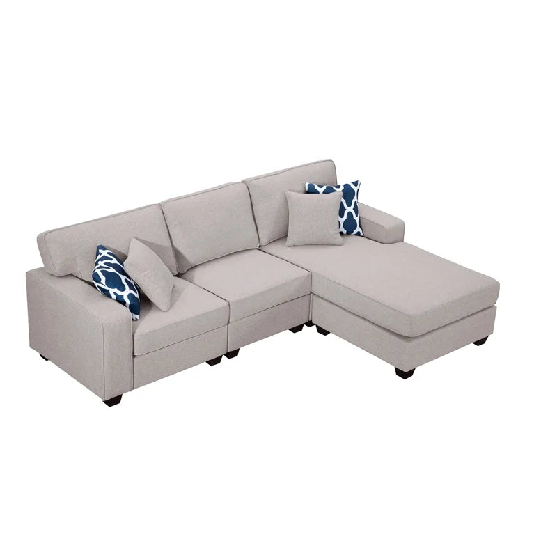Fabric Reversible Sectional Sofa D21537