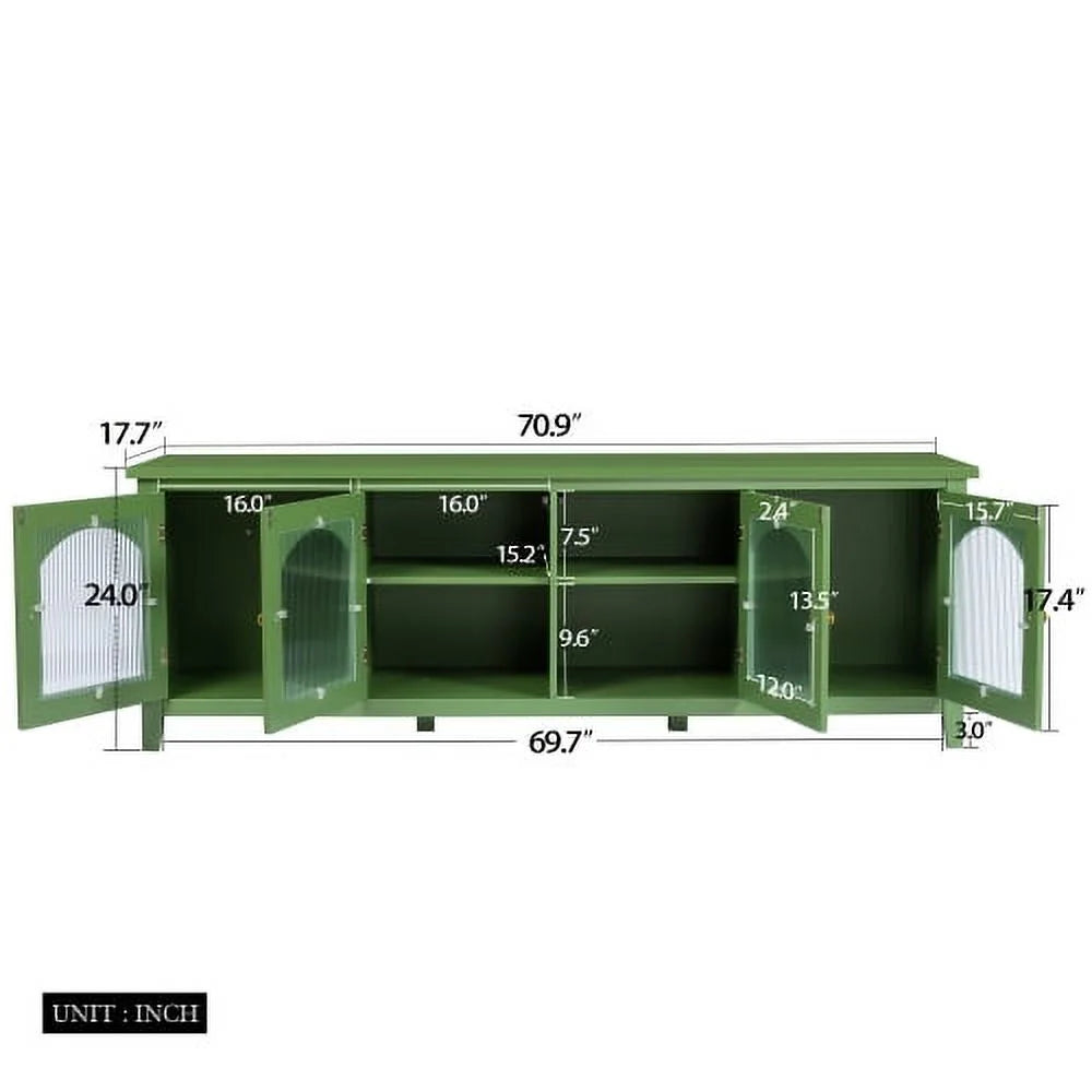 71-inch Glass Door TV Stand R803037