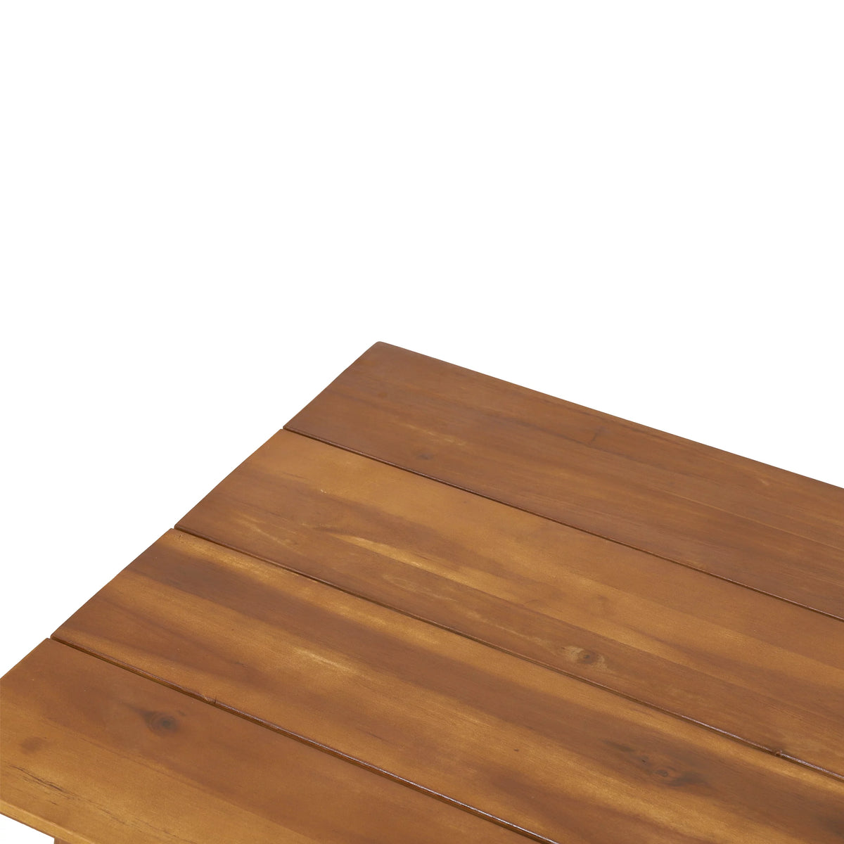 Acacia Wood Loveseat and Coffee Table Set with Cushions F3737