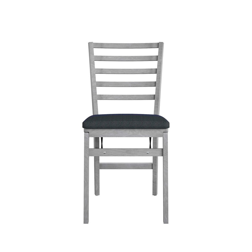 Gray Wash 2-Pack Wood Folding Chair N856915