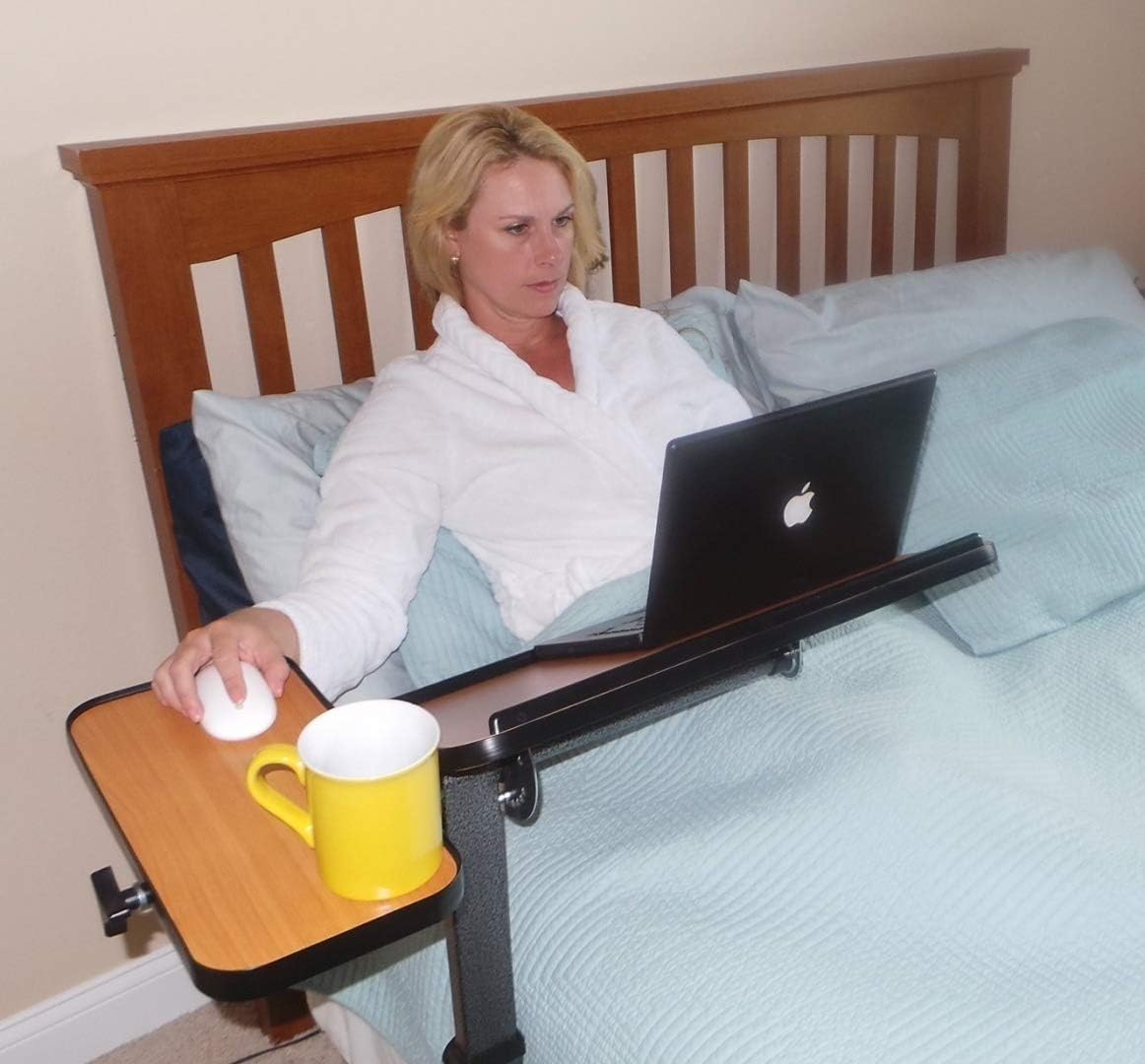 Adjustable Overbed Laptop Table with Casters J685
