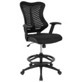 High Back Mesh Drafting Chair with Adjustable Arms P70120