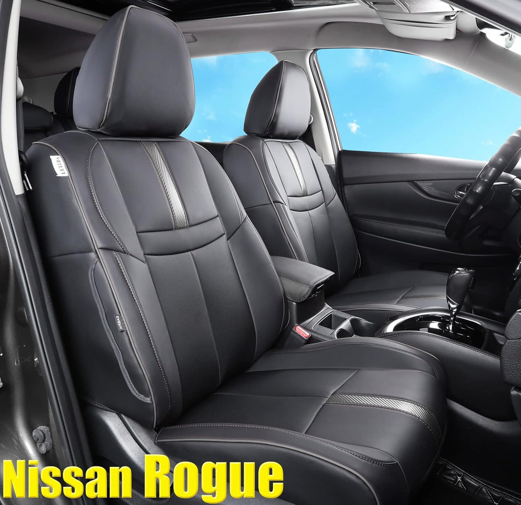 Custom Car Seat Covers Waterproof Faux Leather Beige U4897