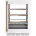24 in. 14-Bottle Wine and 126-Can Beverage Cooler in Matte White G7856