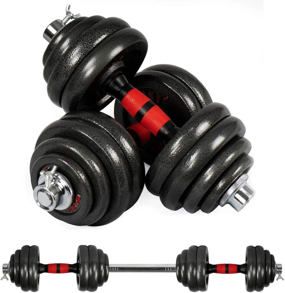 Adjustable Dumbbell Set 10-66 lbs J368