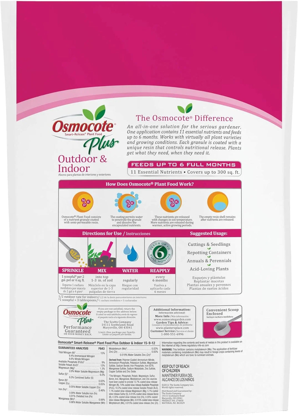 8 LB Bag Of Timed Release Plant Food Plus Fertilizer U56631