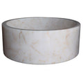 Cylindrical Natural Stone Vessel Sink K29472