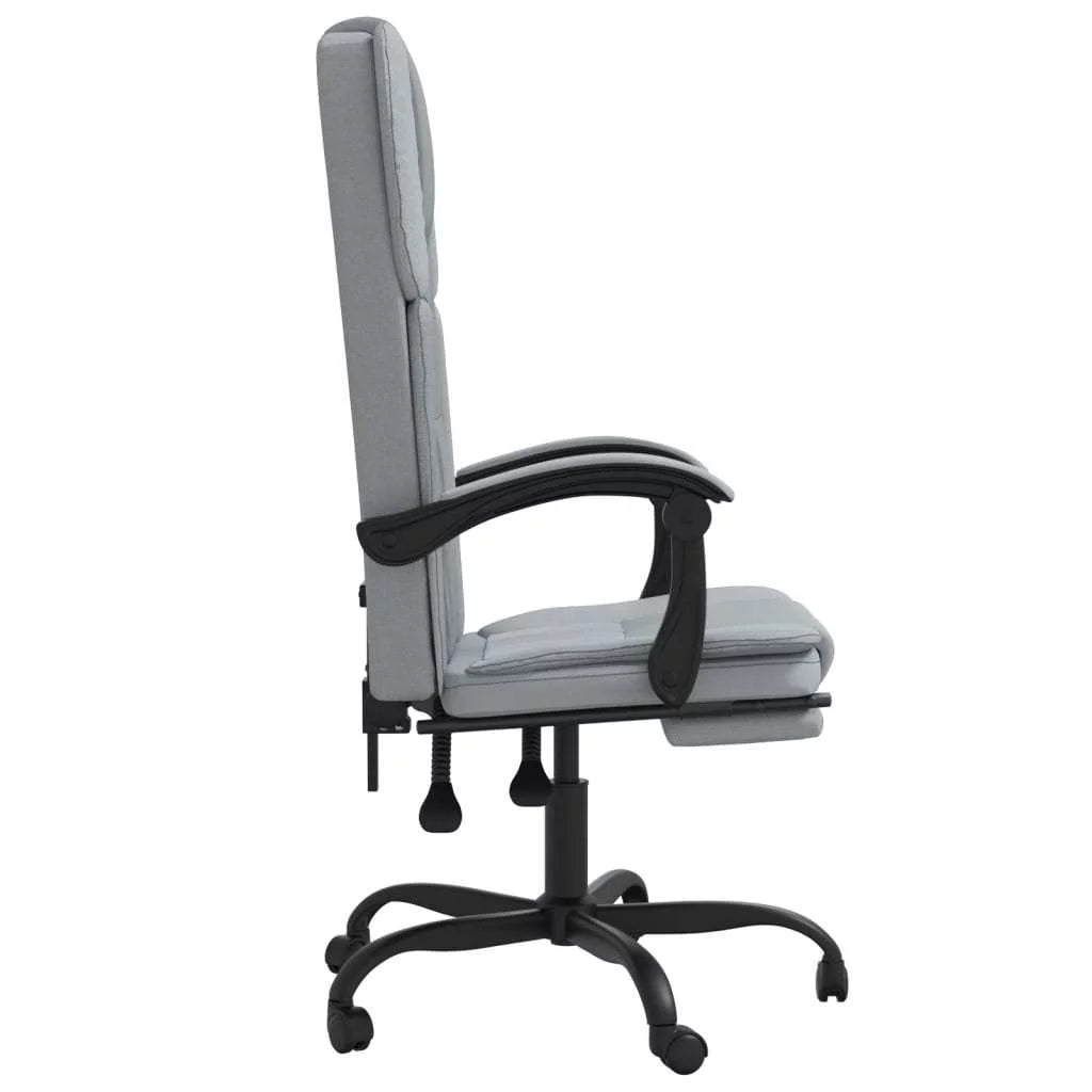 Light Gray Fabric Reclining Office Chair H9807