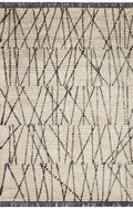 Cream Charcoal 5'2 x 7'6 Rug O293990