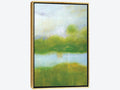 Framed Canvas Art Purple and Green Landscape Z4941