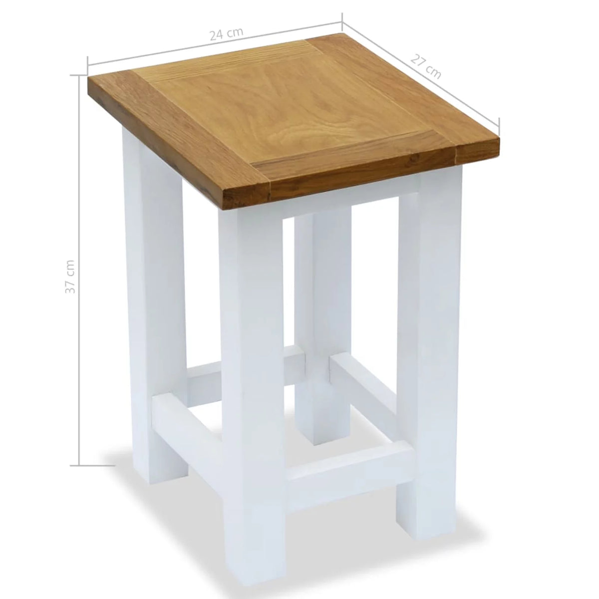 Solid Oak Wood End Table U185