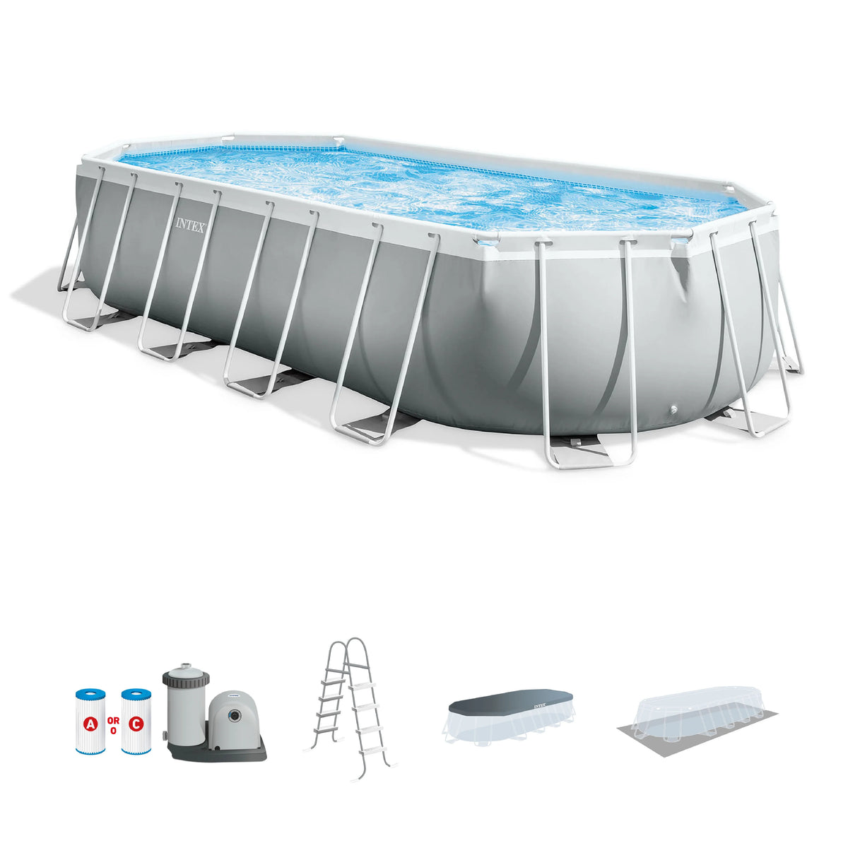 20 Foot Prism Frame Oval Pool Set D961098