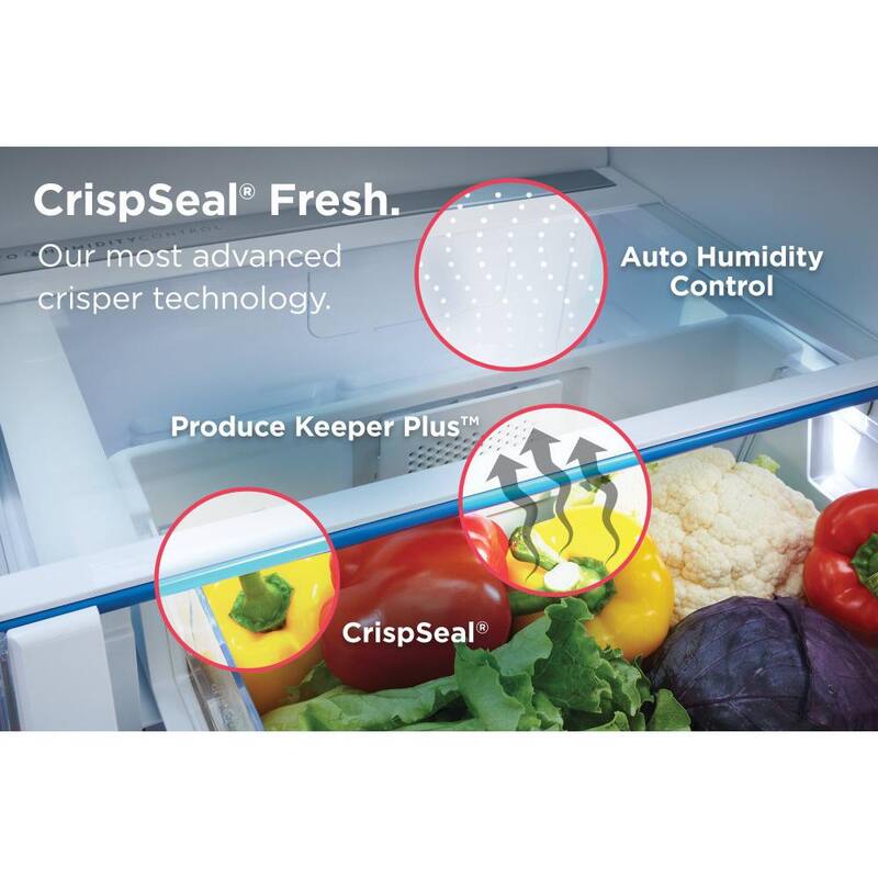 30 in. 20 cu. ft. French Door Refrigerator with Internal Water Dispenser P427