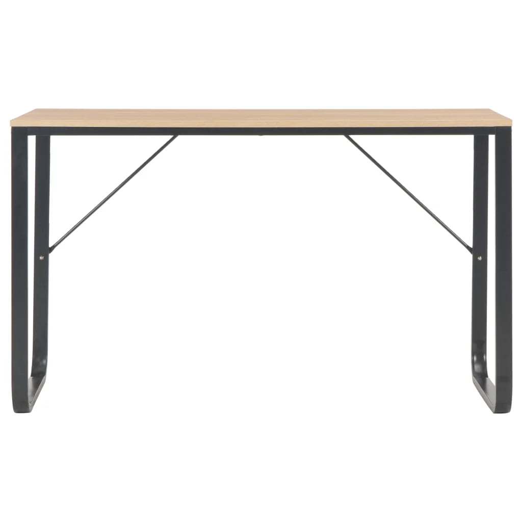Black and Oak Computer Desk Z55213