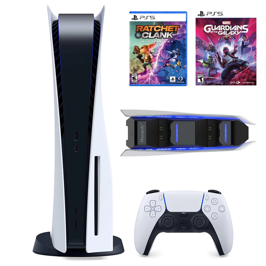 825GB Disc Console with Wireless Controller and Dual Charger Dock J235072